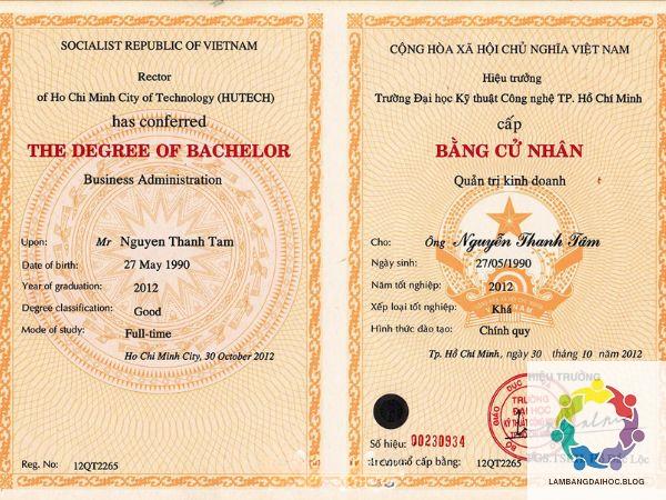 Làm Bằng Đại Học Hutech