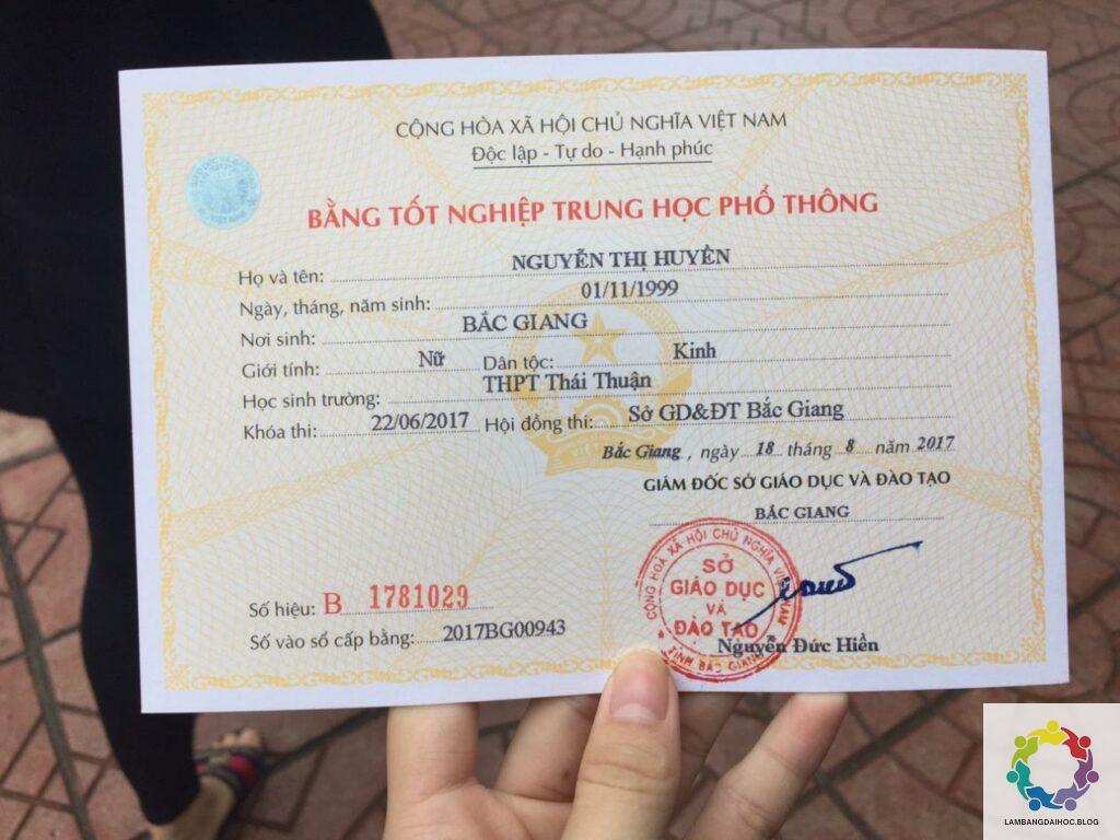Làm Bằng THPT