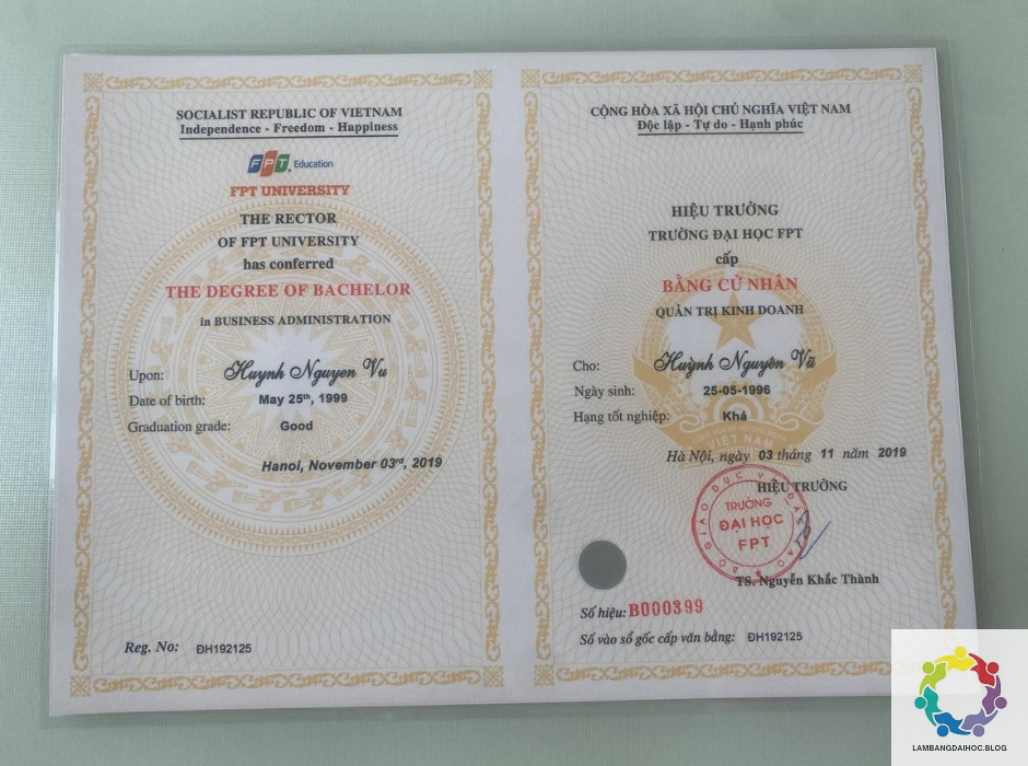 Dịch vụ làm bằng đại học